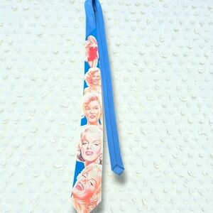 Vintage Marilyn Monroe Graphic Necktie | Retro Hollywood Icon Print Tie 1991